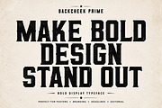 Backcheek Prime — Bold Display Font, a Slab Serif Font by Wow Magic (Thumbnail 4 of 5)