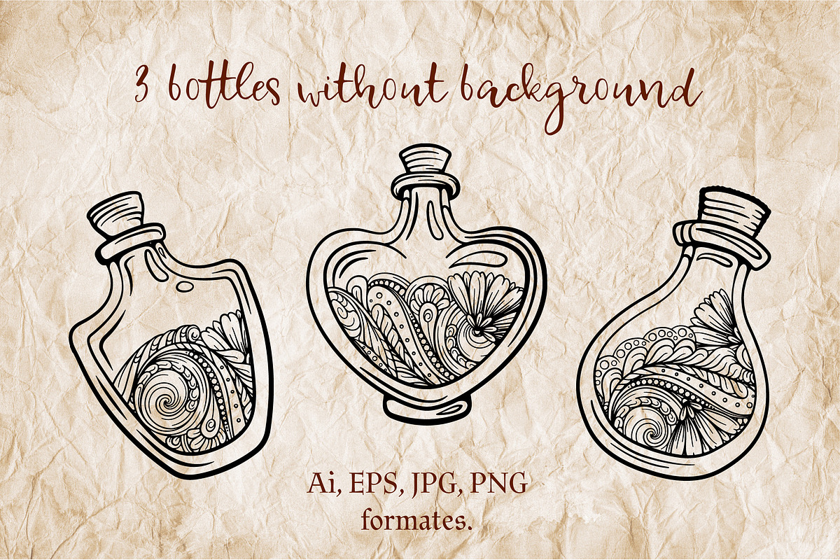 Magic bottles set, an Object Graphic by Graphic Magic (Photo 4 of 6)