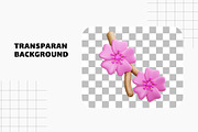 Flower 3D Icons, a Plants & Tree 3D Model by HacaStudio (Thumbnail 2 of 3)