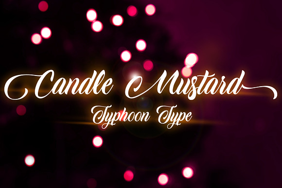 Candle Mustard font preview 3