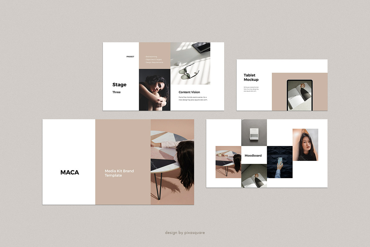 MACA - Powerpoint Media Kit Template, a Presentation Template by PixaSquare