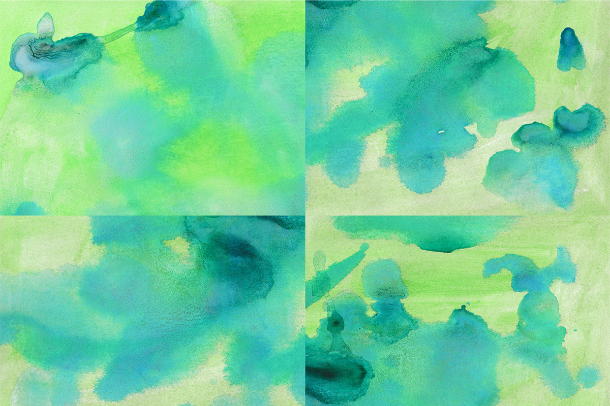 True Watercolor. Emerald. preview 4