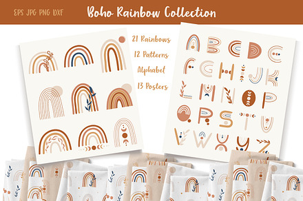 Boho Rainbow Bundle Collection.