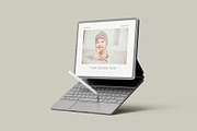 iPad With Keyboard Mockup, an iPad Mockup by zpackcreative (Thumbnail 5 of 5)
