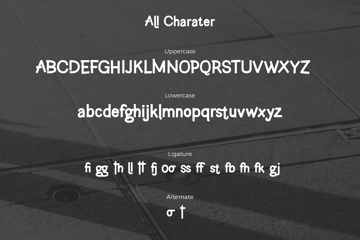 Hollgati font preview 5