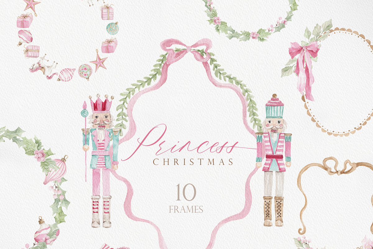 Watercolor -PRINCESS CHRISTMAS, a Decorative Illustration by Beigetime (Photo 16 of 16)