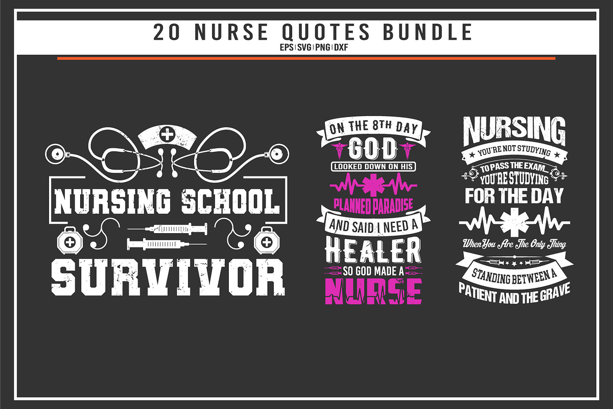 Nurse 20 quotes t shirt bundle, a Graphic by Uniquesvg99 (Photo 7 of 7)