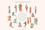 Balance - abstract woman & elements, a Healthcare Illustration by Katerina.Sea.Design (Thumbnail 4 of 10)