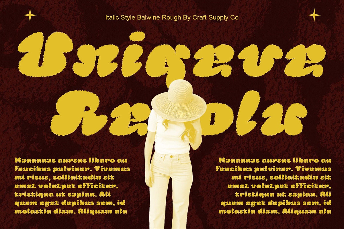 Balwine Rough, a Sans Serif Font by Craft Supply Co. (Photo 2 of 8)