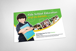 Kids Education Postcard