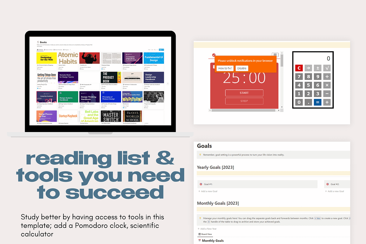 Dreamy Life Planner Notion Template, an App Template by studiorach (Photo 4 of 10)