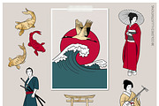 Japan. Line art illustration, an Object Graphic by AnMark (Thumbnail 4 of 12)