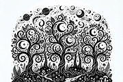 50 Mystical Galaxy Forest Silhouette, a Technology Illustration by Amazin_art (Thumbnail 7 of 34)