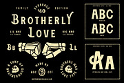 Brotherly Love Font Family, a Font by Brethrendesignco (Thumbnail 1 of 5)