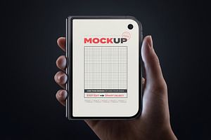 Dual Foldable Phone Screen Mockups