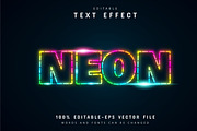40 Neon text effect editable, a Plug-in Add-On by Aglonemadesign (Thumbnail 5 of 20)