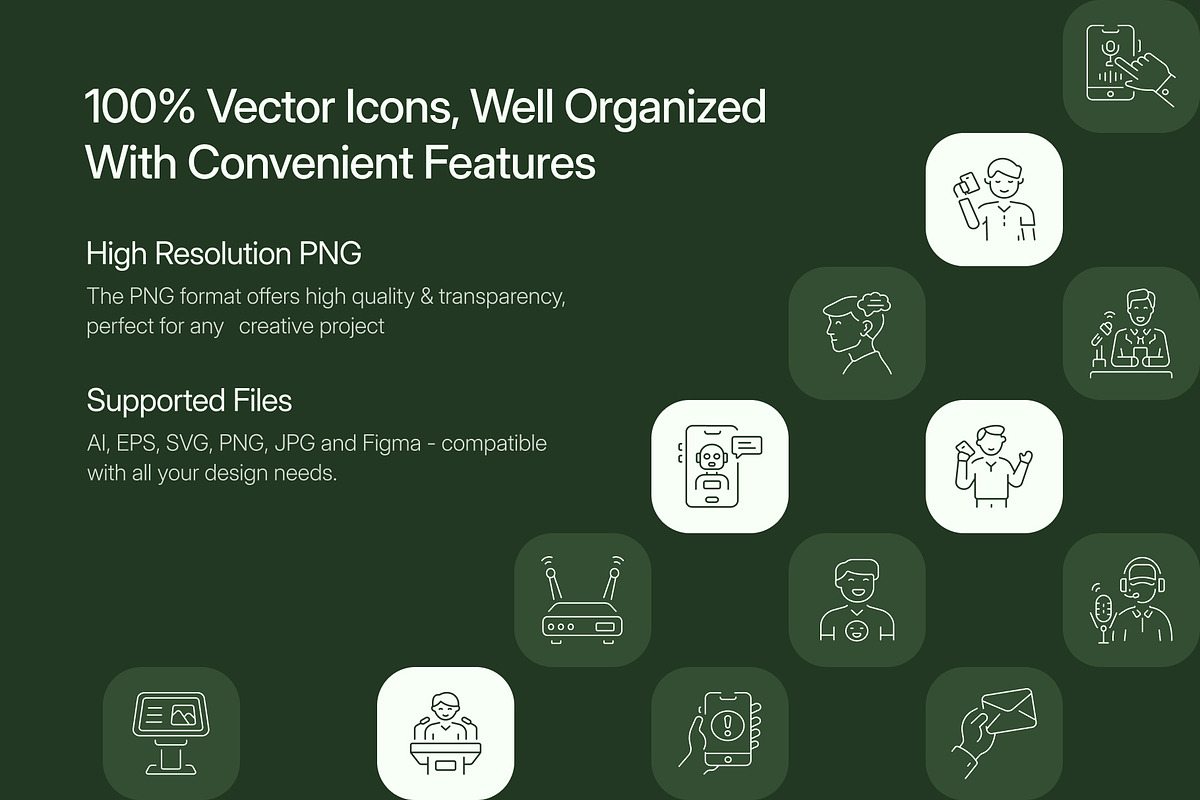 Communication Icon Pack, an Outline Icon by Prosymbols (Photo 2 of 7)