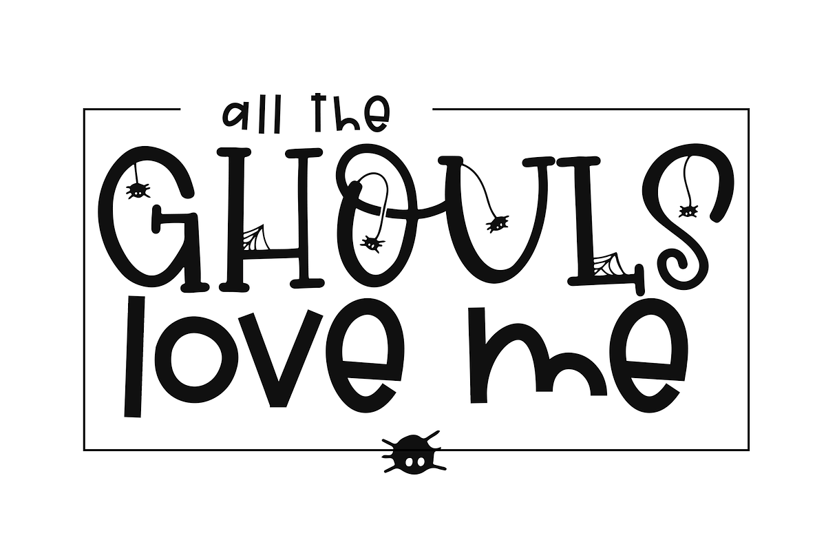 Hey Boo - Spooky Halloween Font preview 3