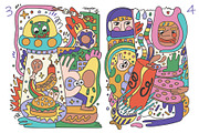 Fast Food Doodles. Vector and raster, a Food Illustration by Oliana Moroz (Thumbnail 5 of 25)