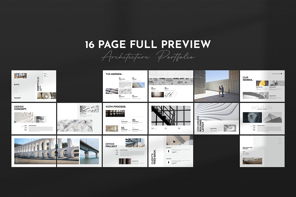 Architecture Portfolio Brochure, a Brochure Template by Spark_Creative (Photo 11 of 11)