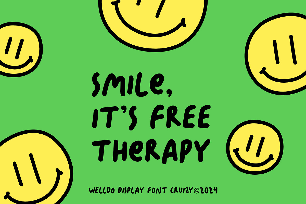 WELLDO - Playful Display Font, a Handwritten Font by Cruizy & Co (Photo 2 of 8)
