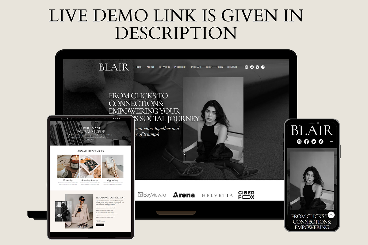 Luxury Wix Website Template, a Wix Template by AdvertFox (Photo 7 of 10)
