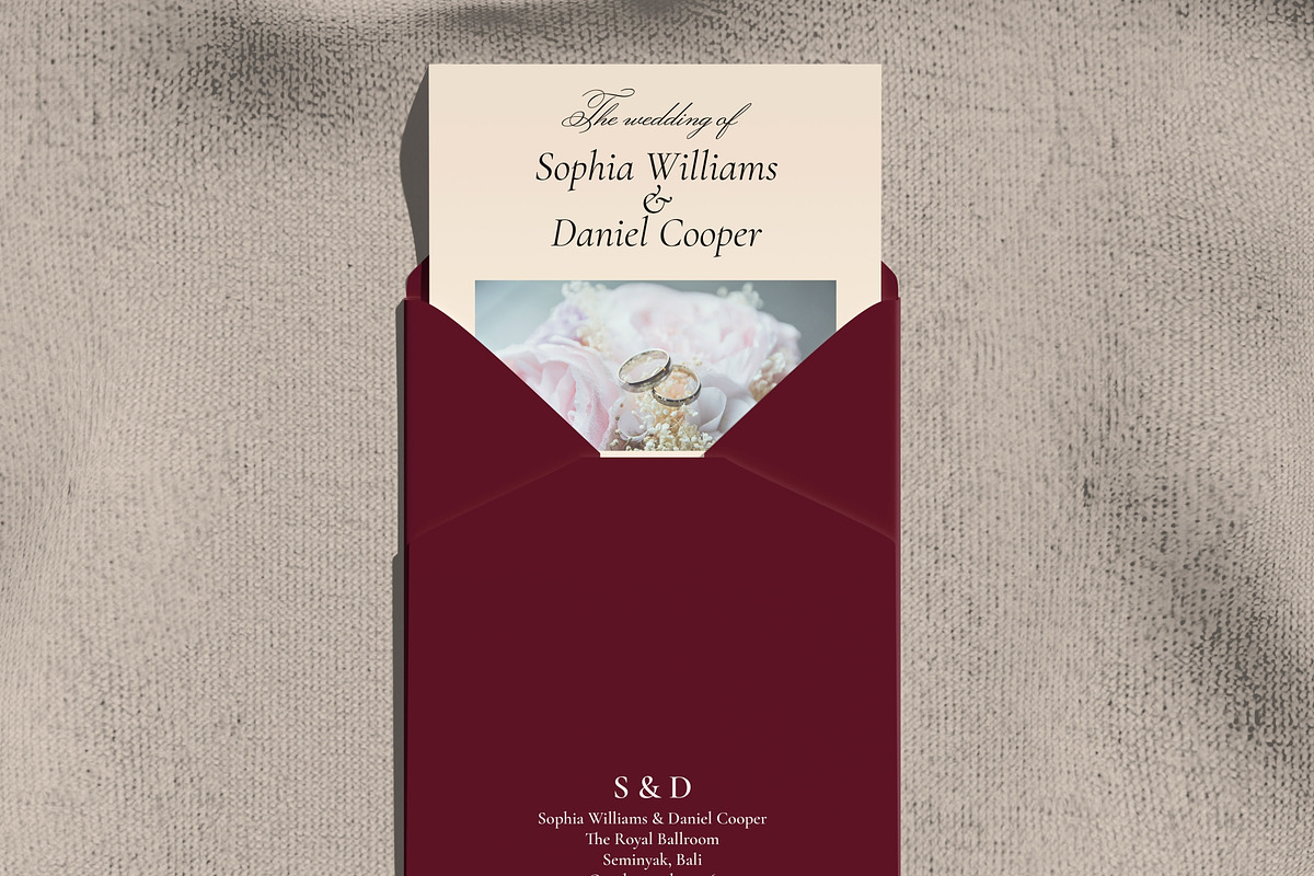 Wedding Invitation Envelope Mockup, an Advertising Mockup by Bartama Graphic (Photo 2 of 4)