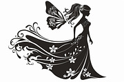 Silhouette of a fairy with delicate, an Illustration by Amazin_art (Thumbnail 5 of 13)