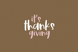 Thankful A Fun Handwritten Font