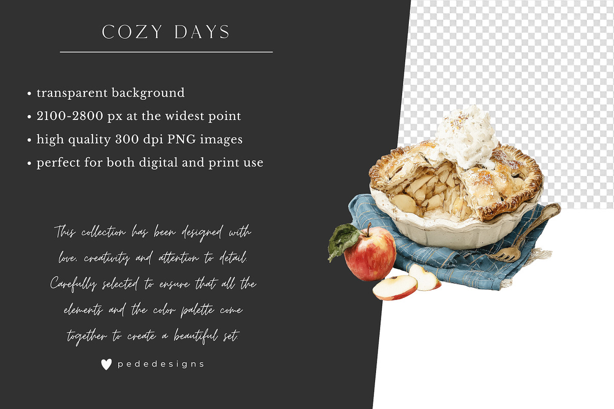 Cozy Days Collection, a Seasonal Illustration by PeDe Designs (Photo 9 of 31)