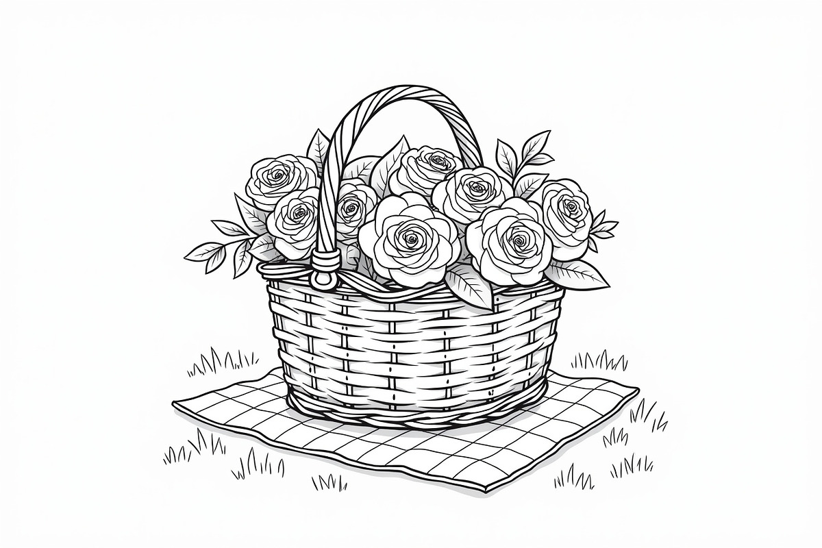 Flower Basket Bundle, an Illustration by musafir_fashion (Photo 8 of 9)