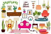 Cozy Boho Home Graphics Set, a Decorative Illustration by Anna Krestiannykova (Thumbnail 2 of 12)