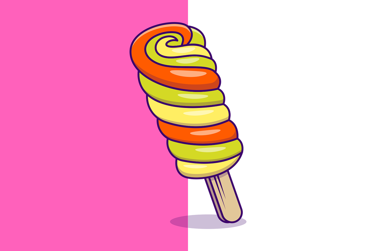 Twister Ice Cream Cartoon, a Food Illustration by Artstorystudio (Photo 2 of 3)