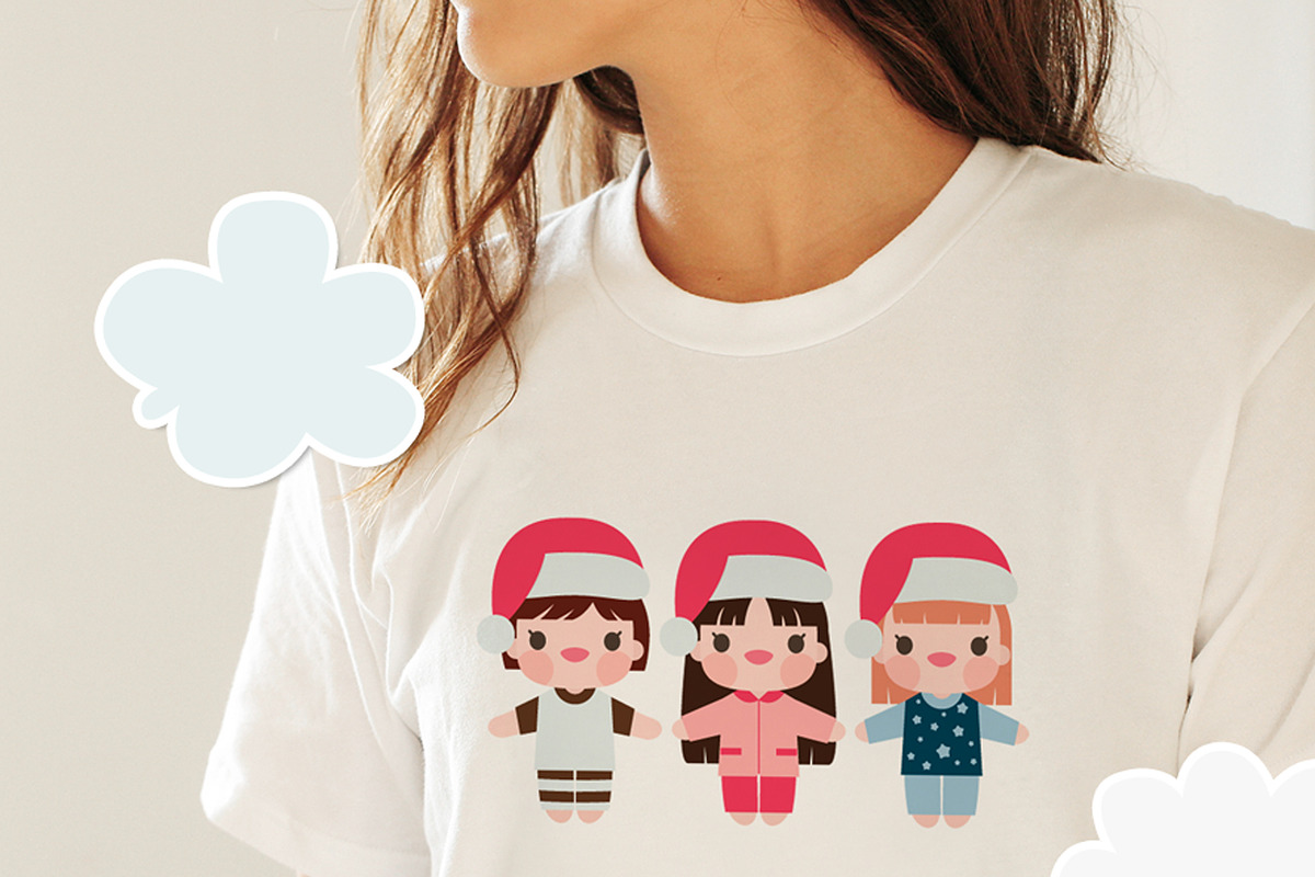 Pajamas Party Digital Clipart, a Person Illustration by Cozy Cat Design (Photo 3 of 4)