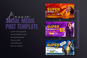 Birthday Bash Social Media Post Set, a Social Media Template by Creative_View (Thumbnail 8 of 8)