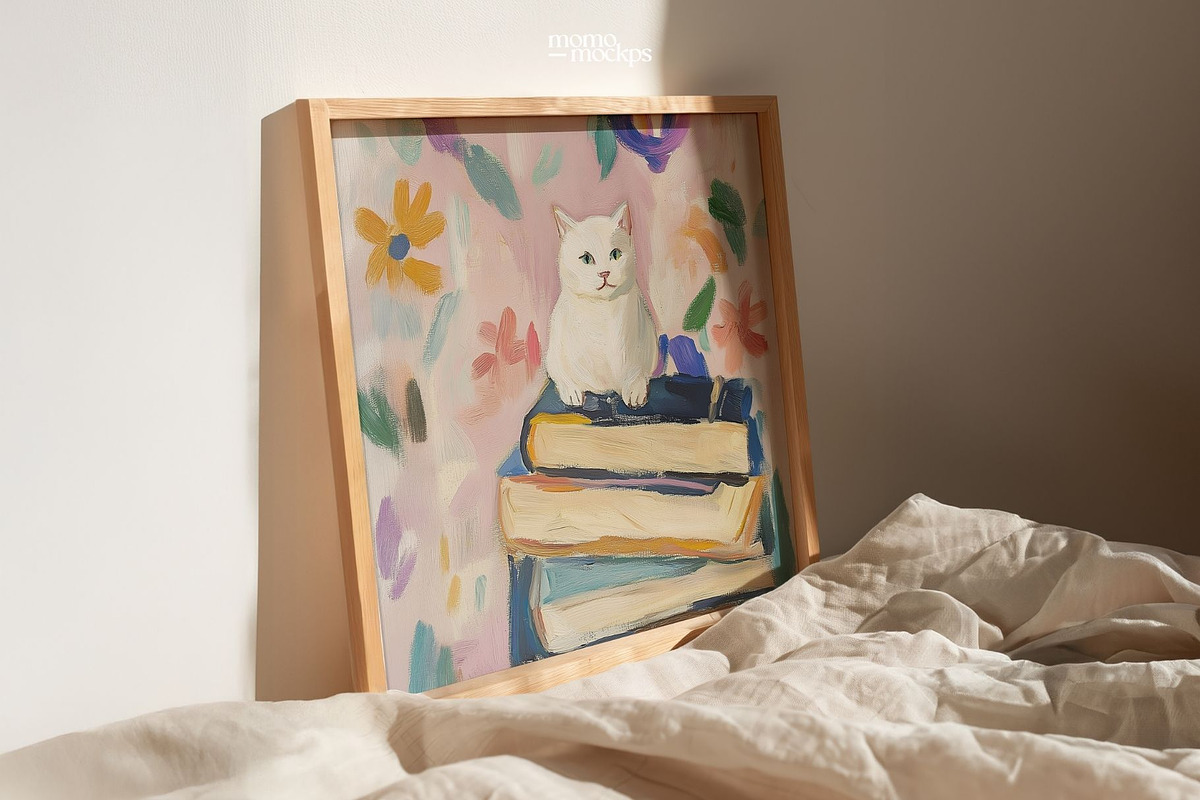 Square Frame Mockup PSD | Wood Frame, a Household Mockup by momomockps (Photo 7 of 11)