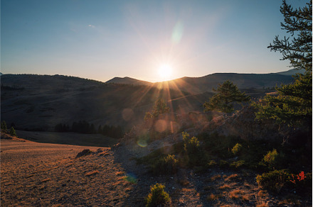 Sunset Over Serene Mountain, a Nature Photo by Jan Jack Russo Media
