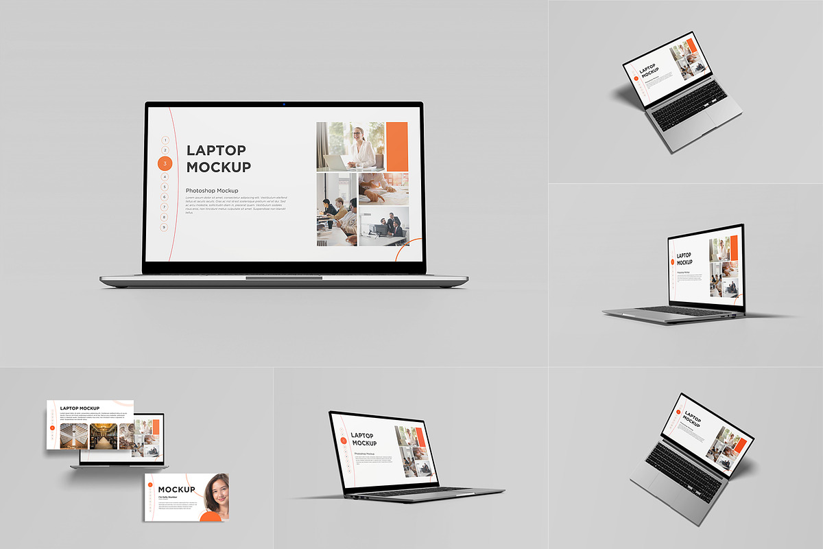 Laptop Presentation Mockup, a Mac Mockup by Graphic Deal (Photo 1 of 12)