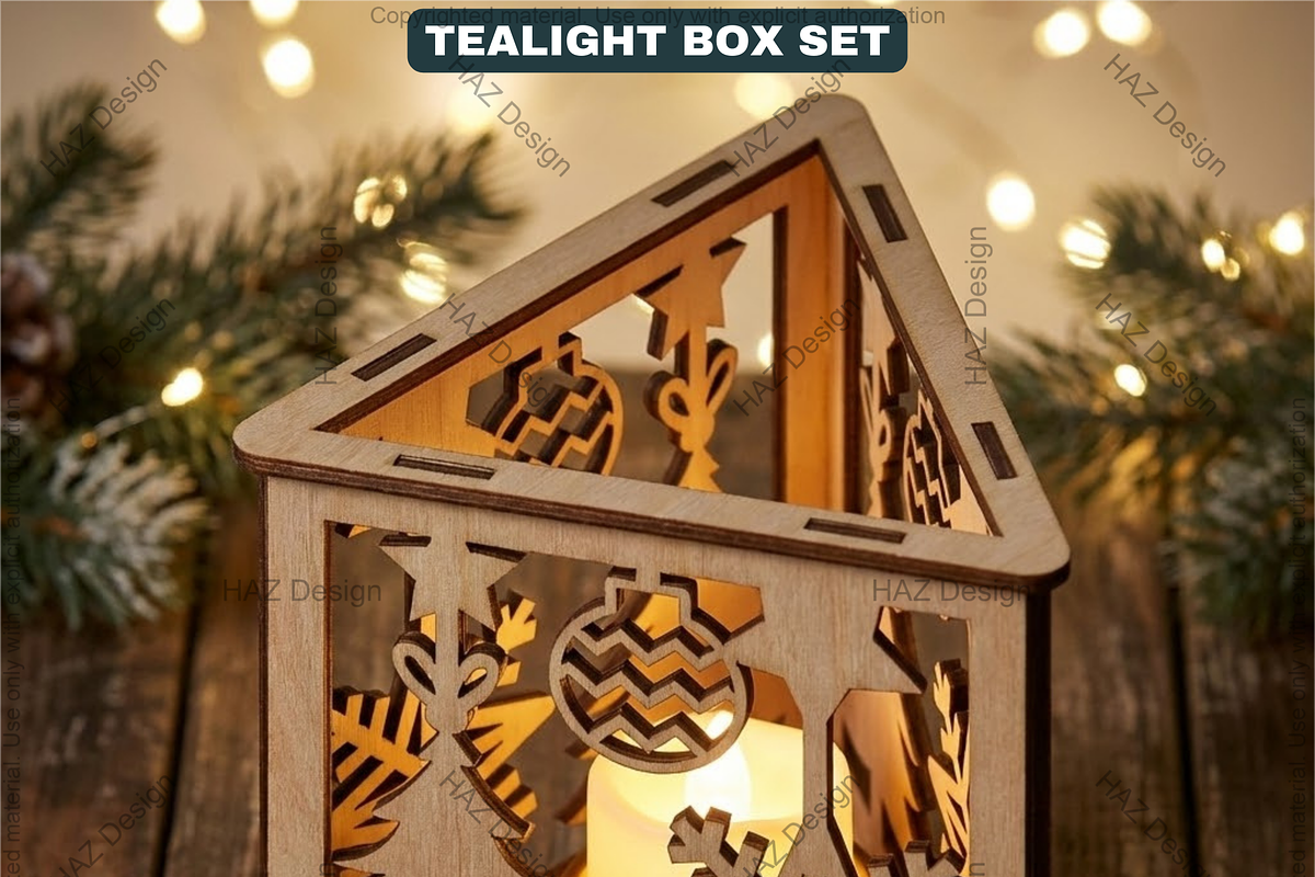 Christmas Lantern Laser Cut Files, a Graphic by AtacanDigital (Photo 2 of 2)
