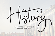 History | Script Font, a Handwritten Font by Scratchones (Thumbnail 1 of 9)