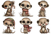 Whimsical Meerkat Clipart, an Illustration by Craft Nest (Thumbnail 6 of 9)
