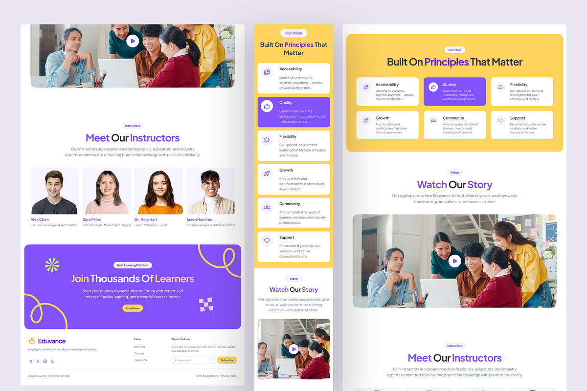 Eduvance - Education Website, an UI Kit Template by peterdraw (Photo 4 of 7)