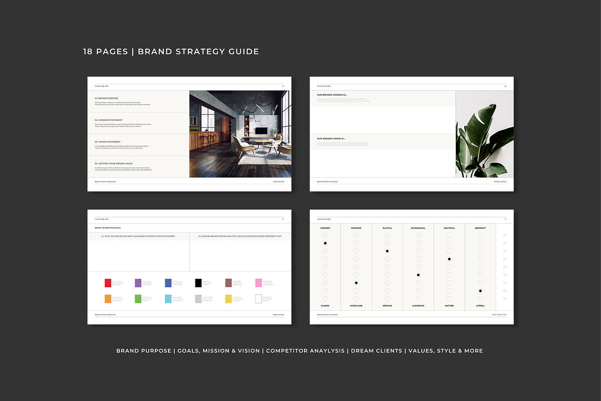 Brand Strategy Workbook Template, a Templates & Theme by Swyn.Studio (Photo 2 of 7)