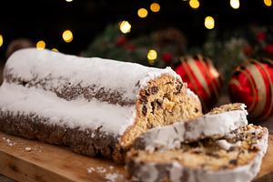 Traditional Christmas Stollen with Raisins, a Food & Drink Photo by etorres69