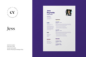 Jess | CV / resume template