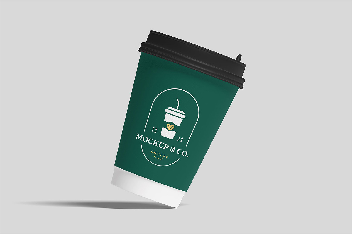 Paper Coffee Cup Mockups | Caffeine, a Cups & Container Mockup by Compositing Studio (Photo 9 of 20)