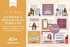 40 Facebook & Instagram Ad Templates