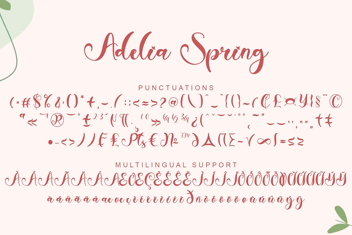 Adelia Spring, a Handwritten Font by Yoga Letter (Photo 6 of 6)