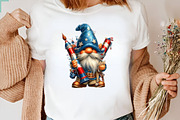 Watercolor 4th Of July Gnomes Clipar, an Illustration by SVGArt (Thumbnail 8 of 9)