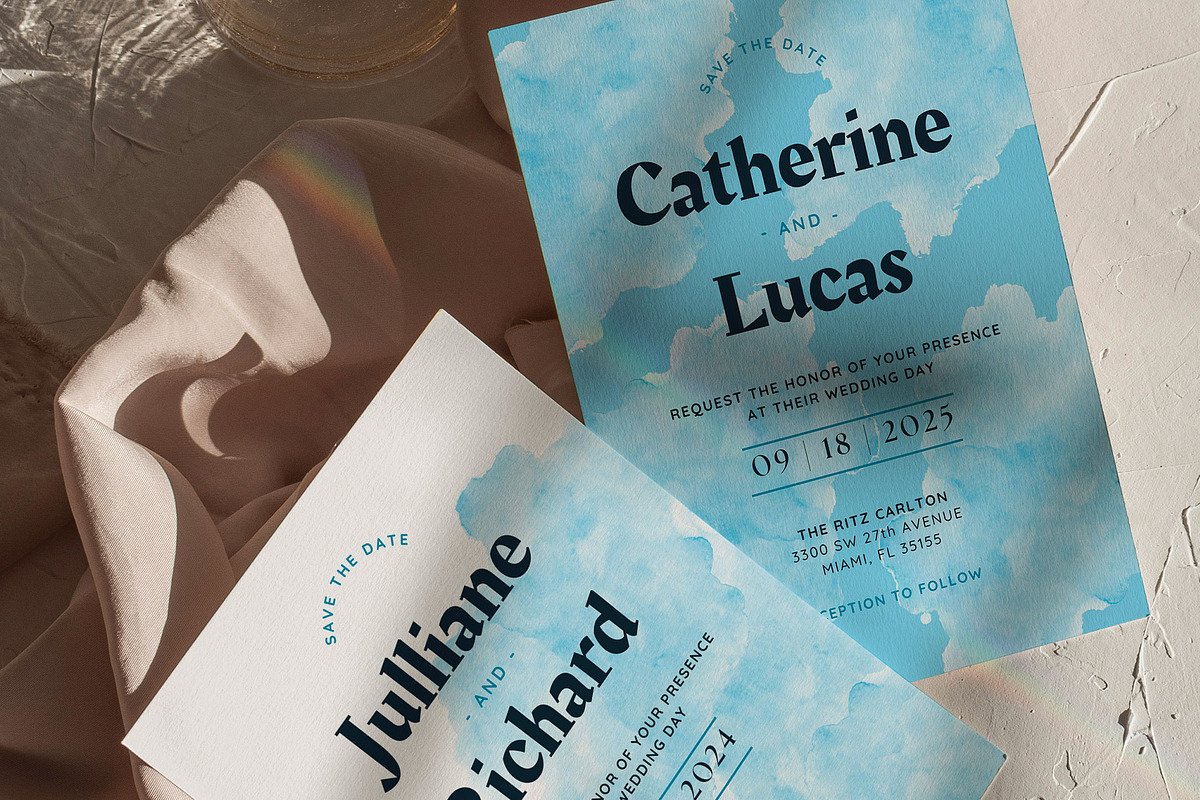 Watercolor Invitation Canva Template, an Invitation Template by microstd (Photo 5 of 6)